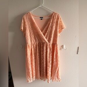 Torrid Blush Pink Lace Dress